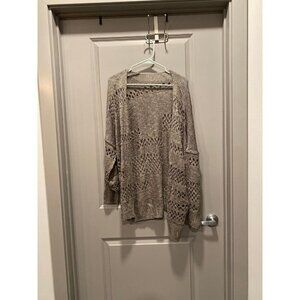 NWOT Open Weave Cardigan – Women’s XXL Olive-Grey